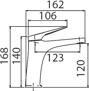 Imex - Monomando lavabo Delos (acero s316) - BricoandPool