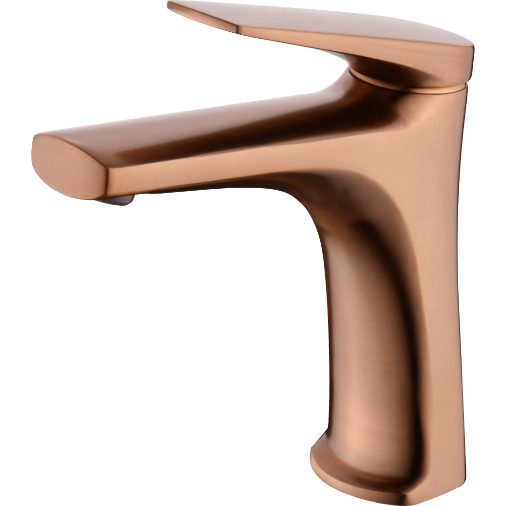 Imex - Monomando lavabo Delos oro rosa cepillado - BricoandPool