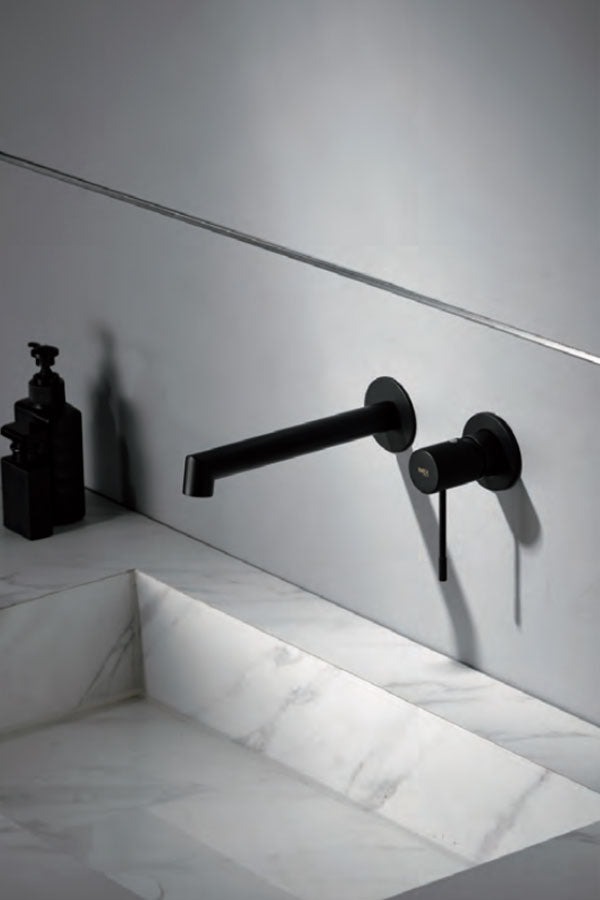 Imex - Monomando lavabo empotrado Line negro mate - BricoandPool