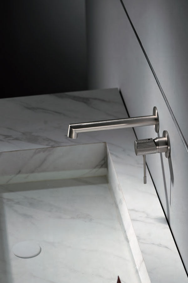 Imex - Monomando lavabo empotrado Line níquel cepillado - BricoandPool