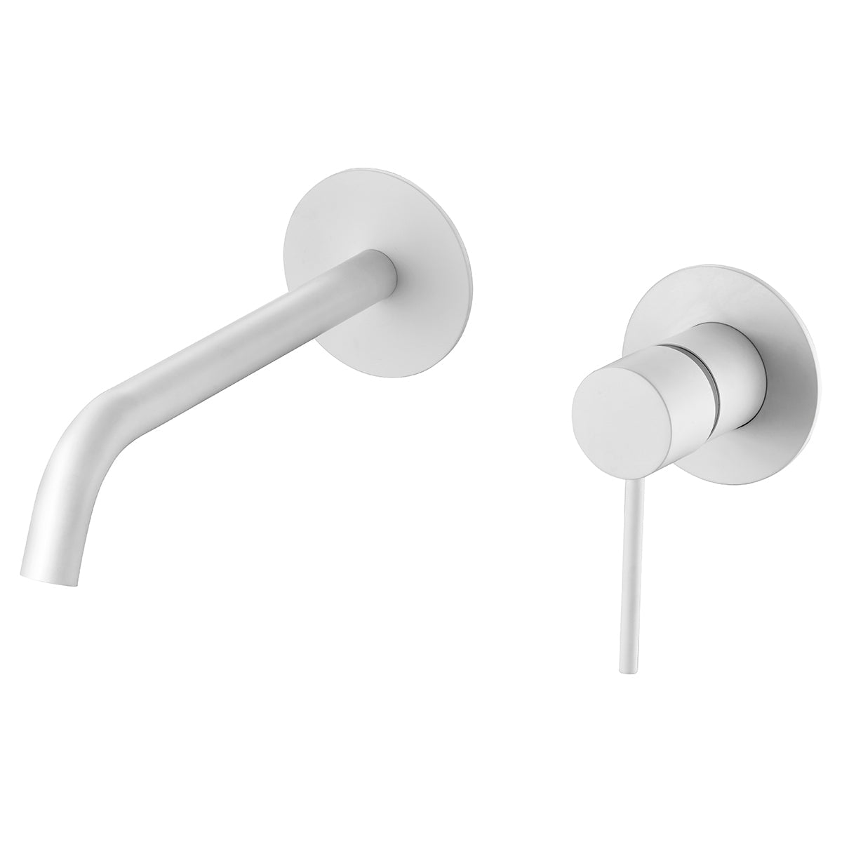 Imex - Monomando lavabo empotrado Milos blanco mate - BricoandPool