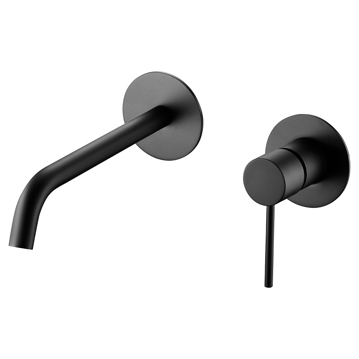 Imex - Monomando lavabo empotrado Milos negro mate - BricoandPool