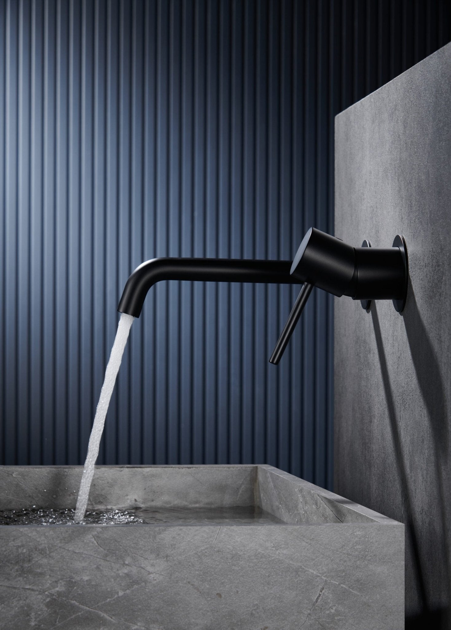 Imex - Monomando lavabo empotrado Monza negro mate - BricoandPool