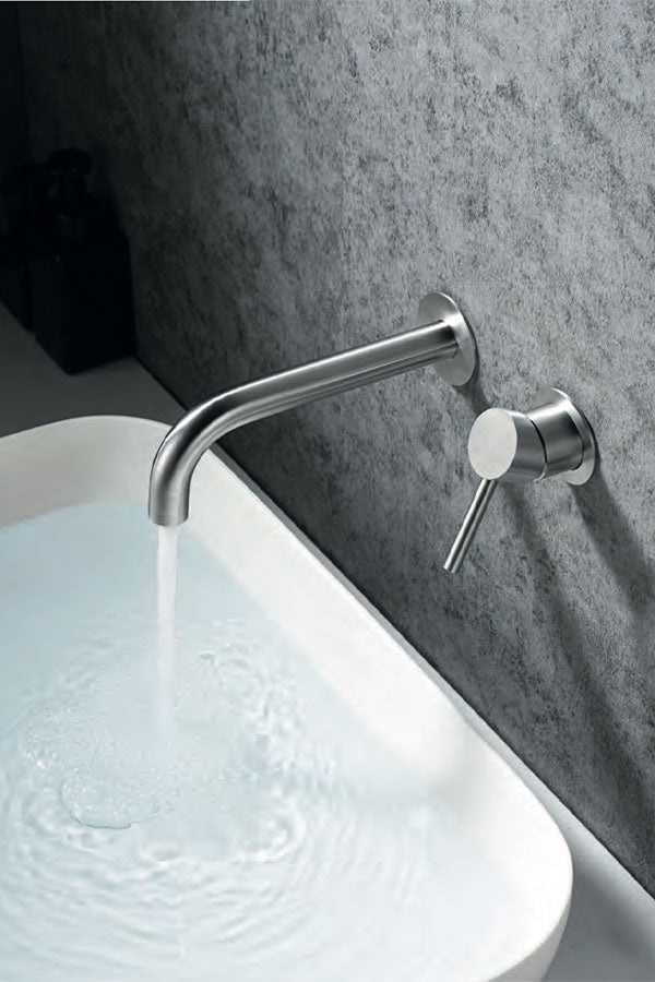 Imex - Monomando lavabo empotrado Moscú acero S.316 - BricoandPool