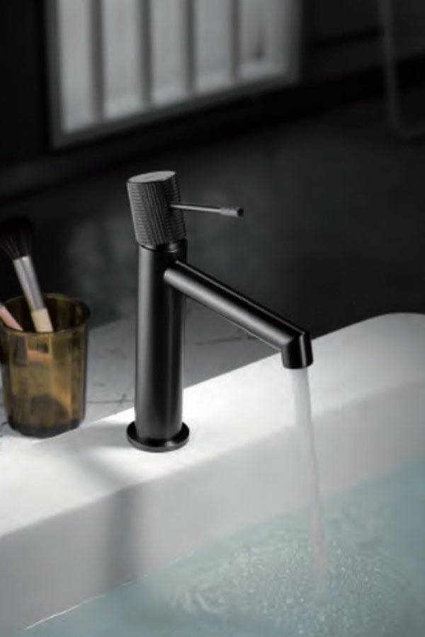 Imex - Monomando lavabo Line negro mate - BricoandPool