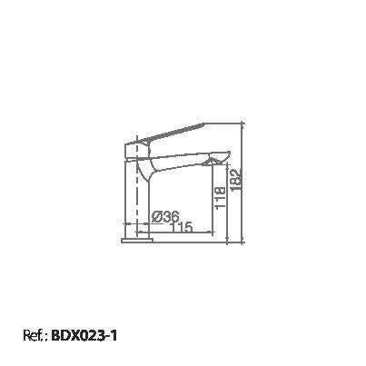 Imex - Monomando lavabo Luxor blanco mate - BricoandPool