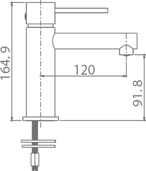 Imex - Monomando lavabo Milos - BricoandPool