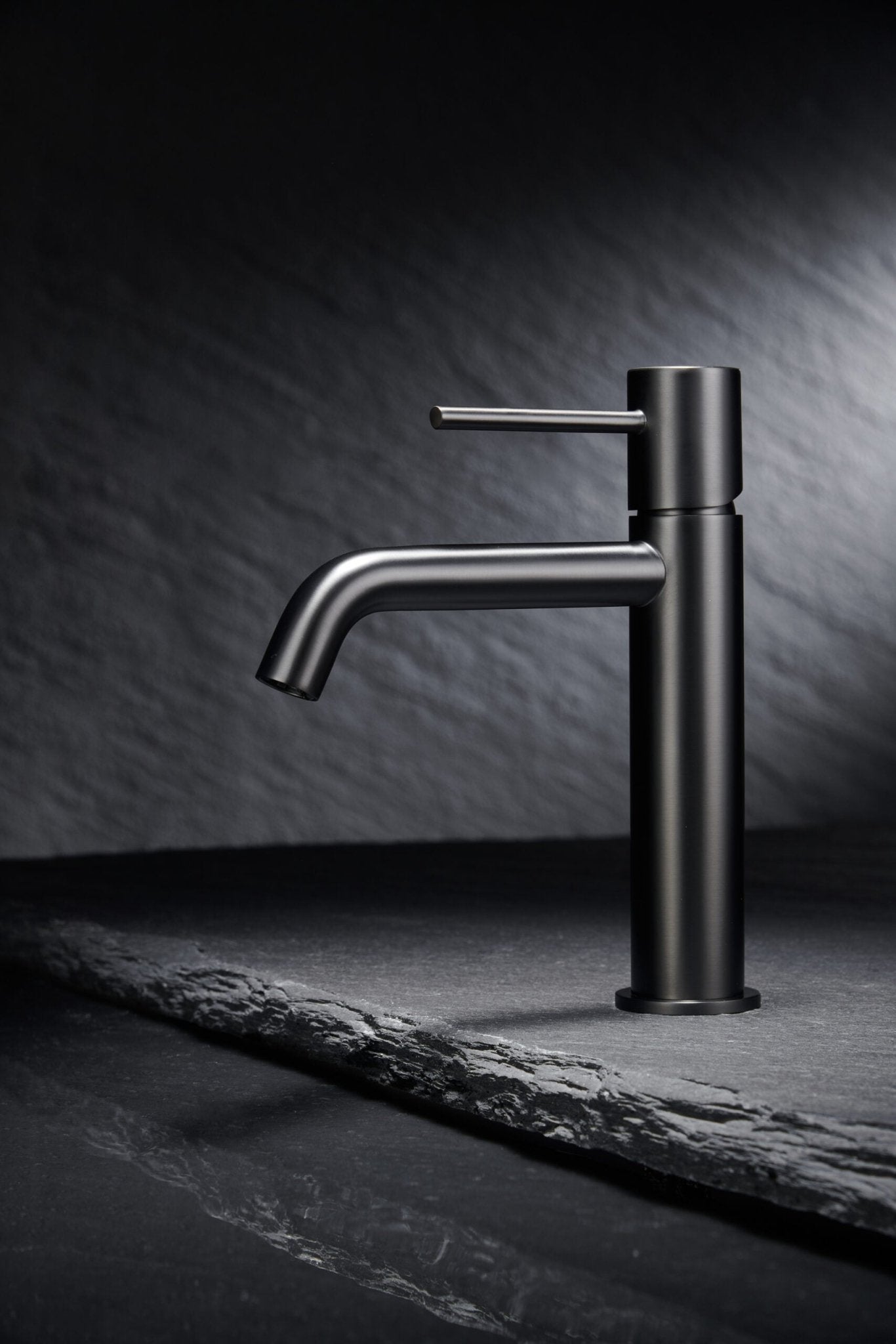 Imex - Monomando lavabo Monza black gun metal - BricoandPool