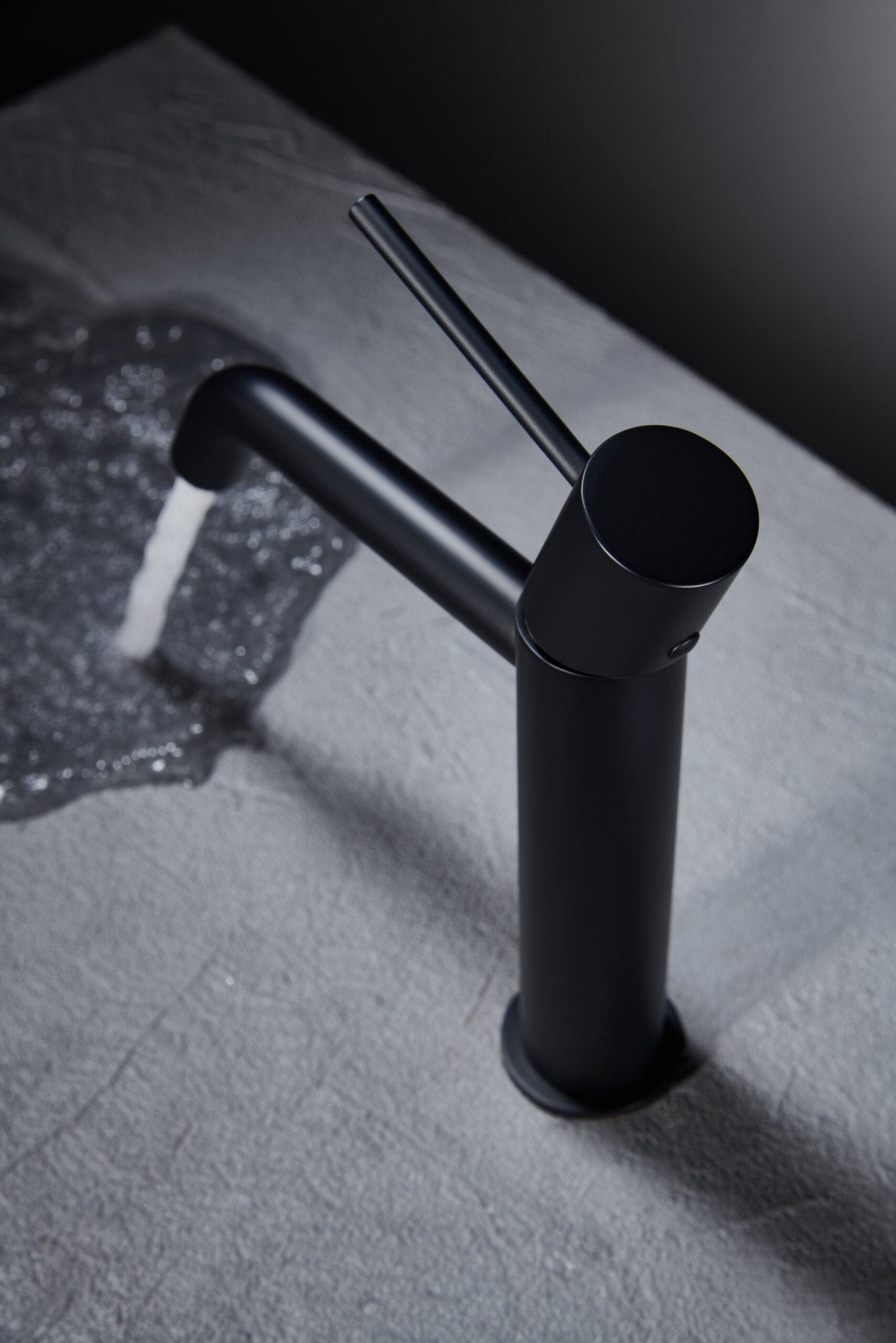 Imex - Monomando lavabo Monza negro mate - BricoandPool