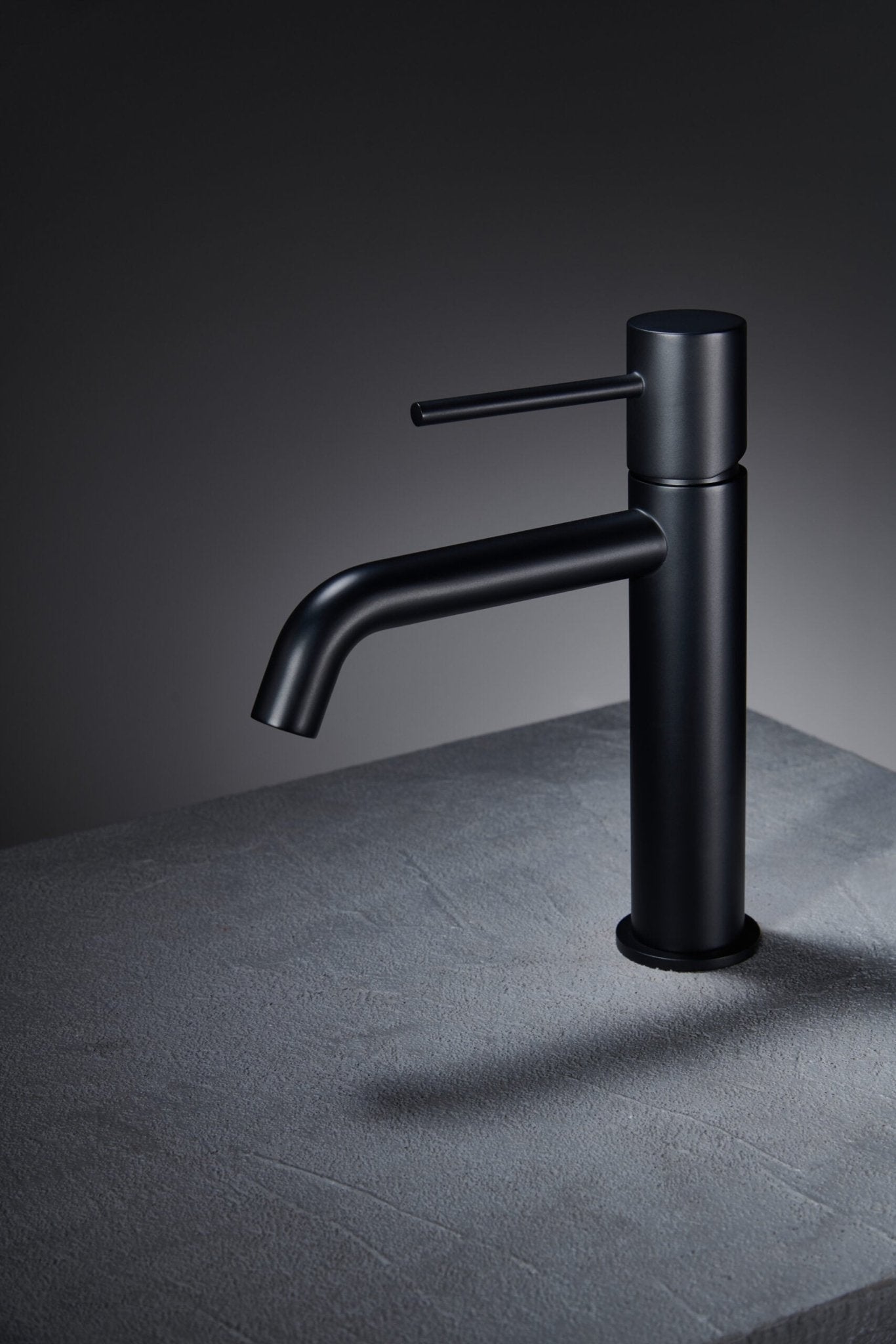 Imex - Monomando lavabo Monza negro mate - BricoandPool