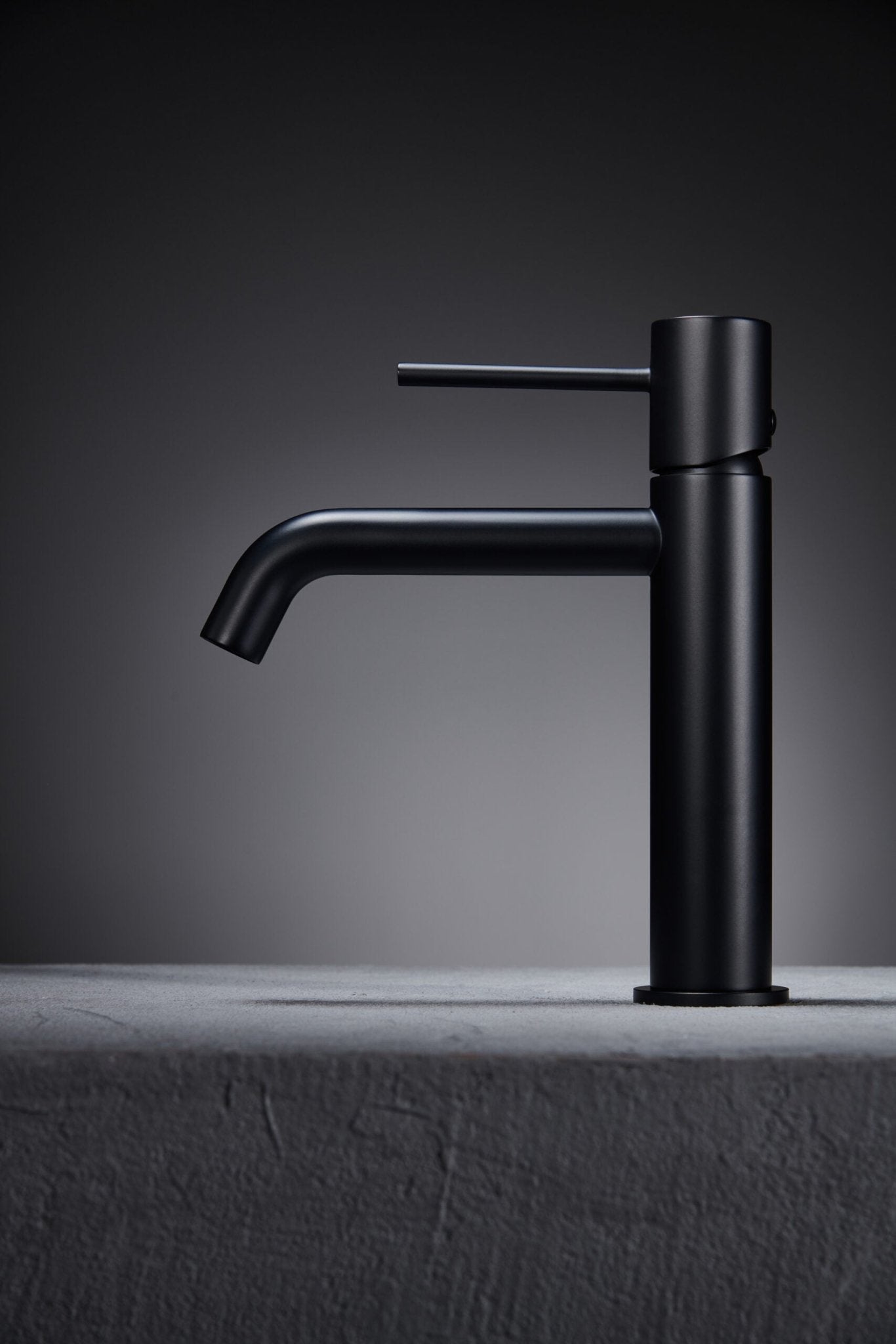 Imex - Monomando lavabo Monza negro mate - BricoandPool
