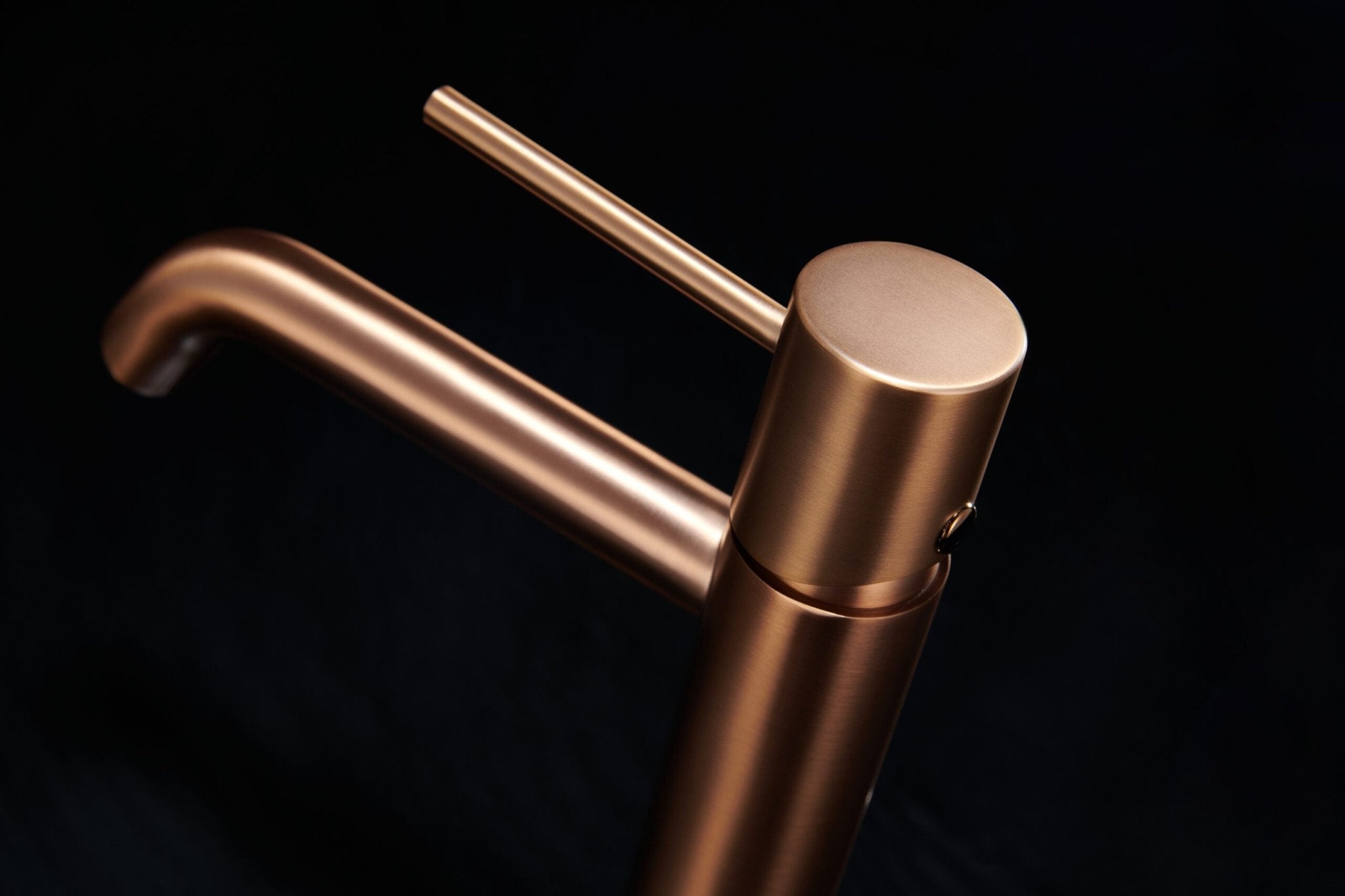 Imex - Monomando lavabo Monza oro rosa cepillado - BricoandPool