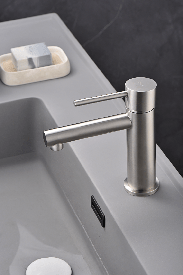 Imex - Monomando lavabo Moscú acero S.316 - BricoandPool