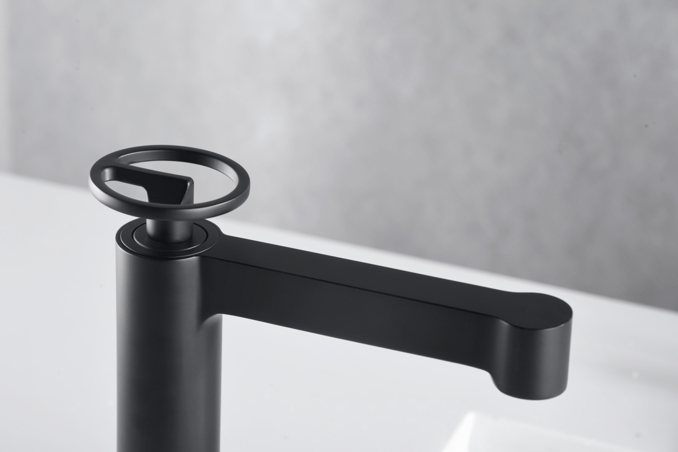 Imex - Monomando lavabo Olimpo negro mate - BricoandPool