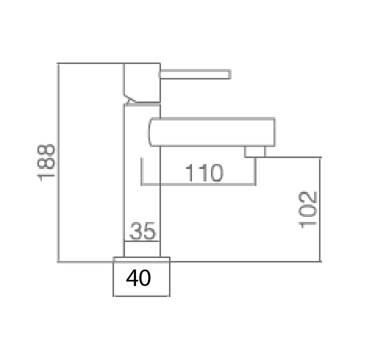 Imex – Moscú grifo monomando de lavabo (acero S.316) - BricoandPool