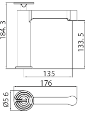 Imex – Olimpo grifo monomando de lavabo oro rosa cepillado - BricoandPool