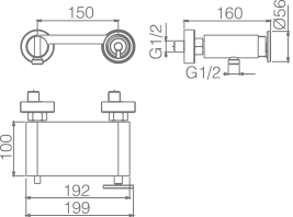 Imex - Olimpo kit de ducha monomando negro mate - BricoandPool