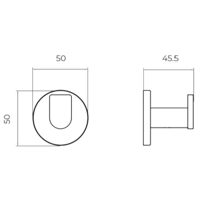 Imex - Percha Practic oro cepillado - BricoandPool