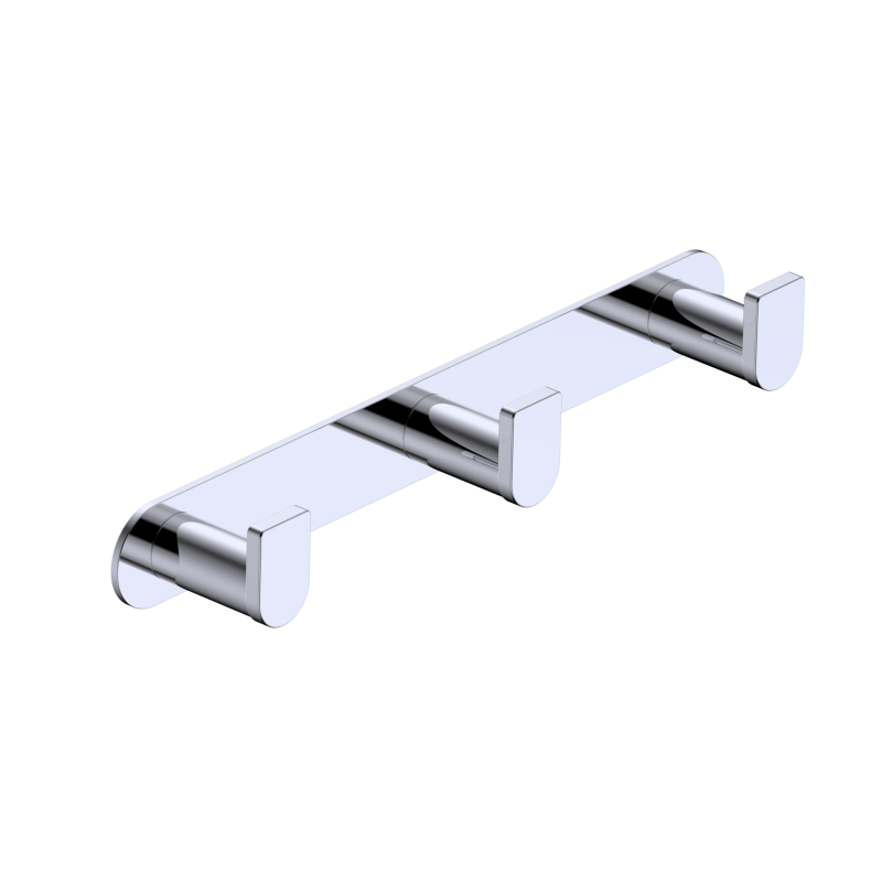 Imex - Percha triple Practic cromo - BricoandPool