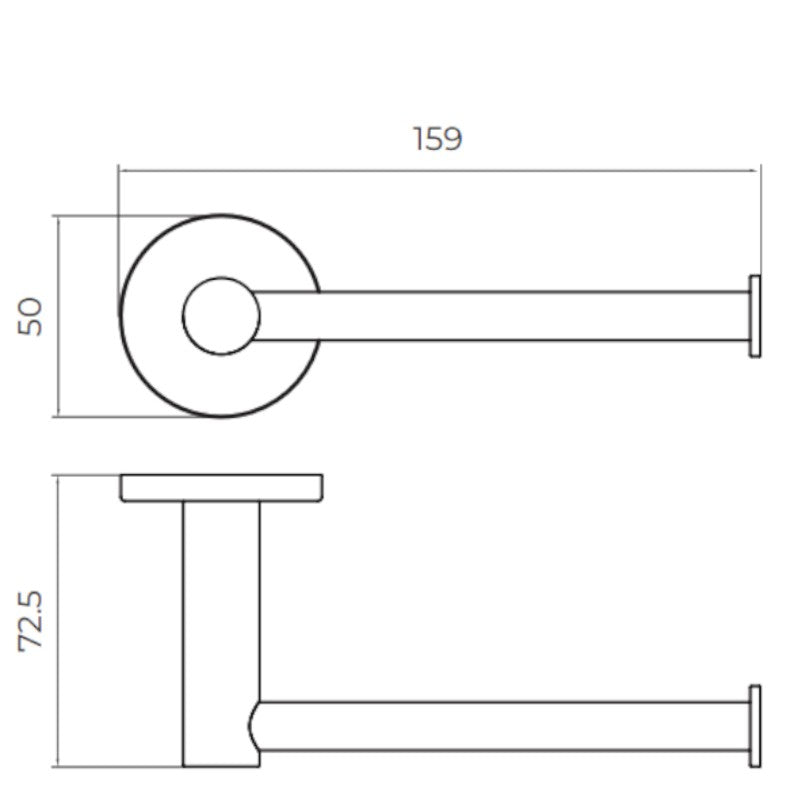 Imex - Portarrollos Essential negro mate - BricoandPool