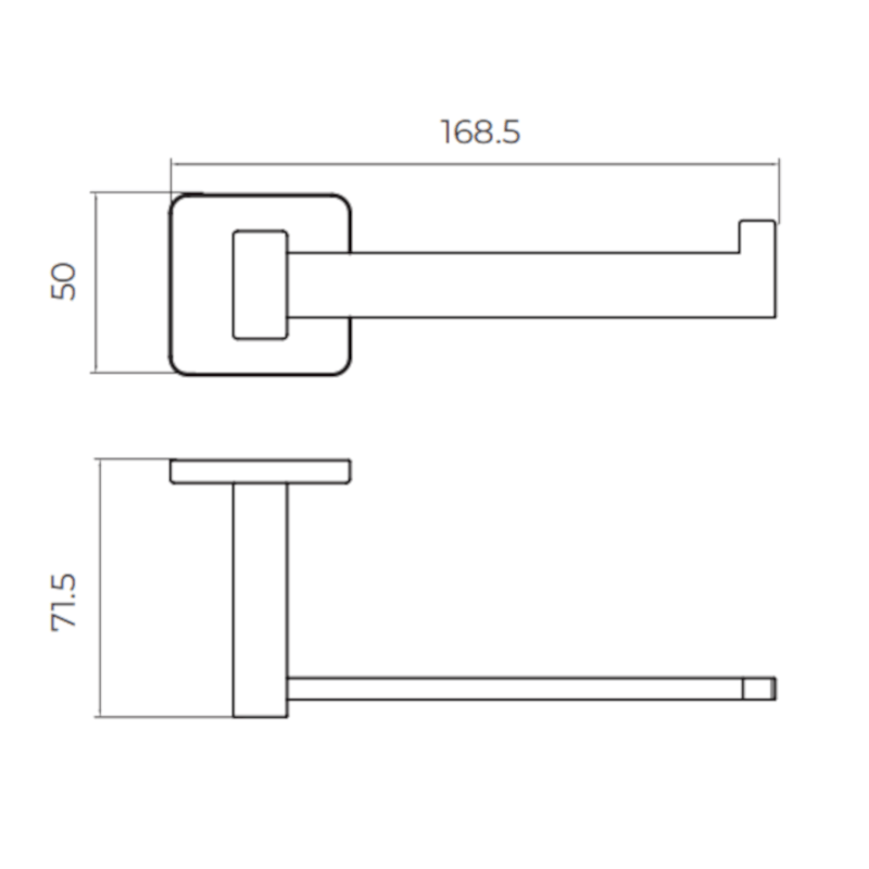 Imex - Portarrollos Technic cromo - BricoandPool
