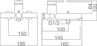 Imex - Roma kit de baño - ducha monomando oro rosa cepillado - BricoandPool