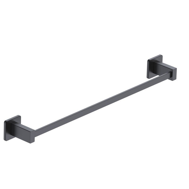 Imex - Toallero barra 40 cm Technic negro mate - BricoandPool