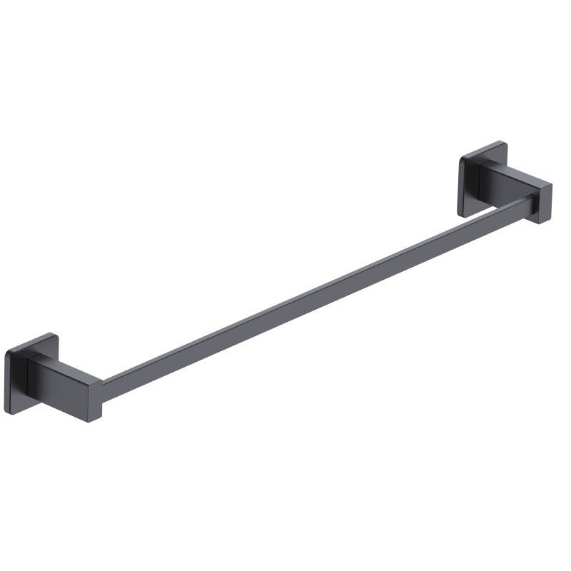 Imex - Toallero barra 50 cm Technic negro mate - BricoandPool