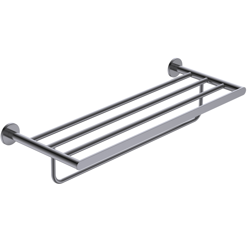 Imex - Toallero barra doble Practic black gun metal - BricoandPool