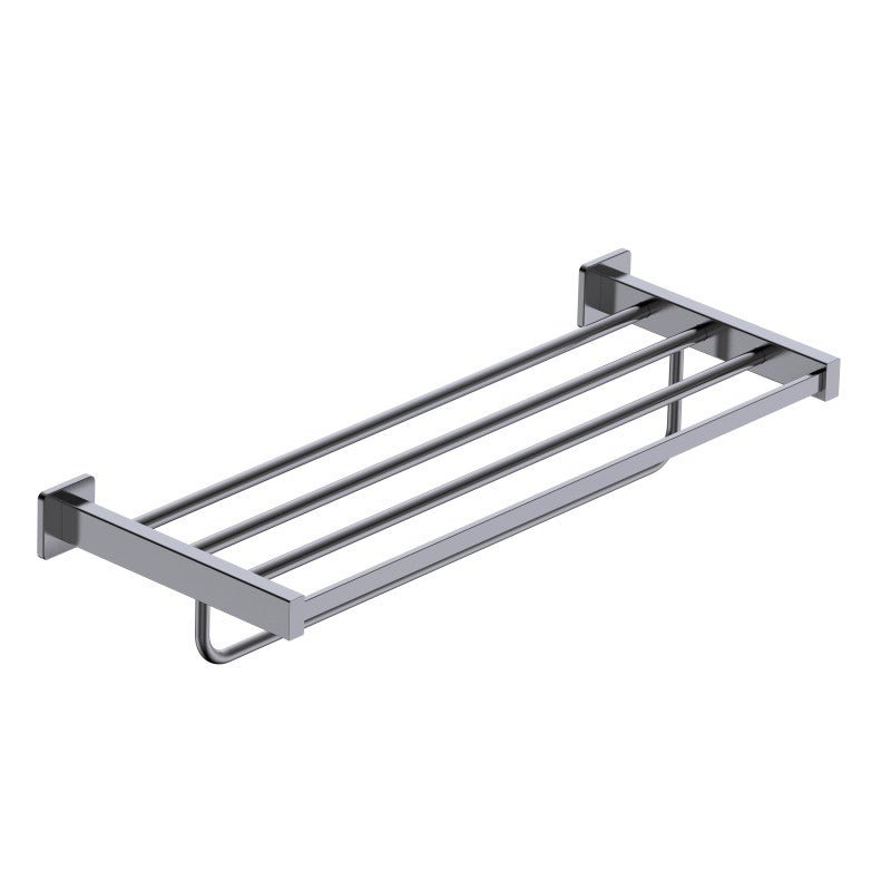 Imex - Toallero barra doble Technic black gun metal - BricoandPool