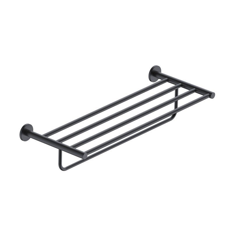 Imex - Toallero barra múltiple Essential negro mate - BricoandPool