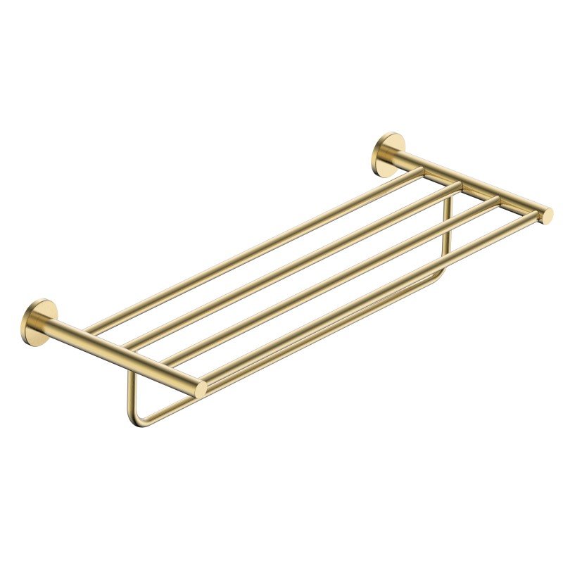 Imex - Toallero barra múltiple Essential oro cepillado - BricoandPool