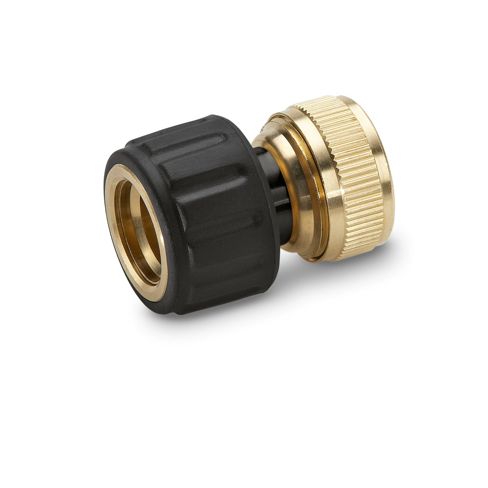 Karcher – Conector de latón con Aqua Stop 1/2 - BricoandPool