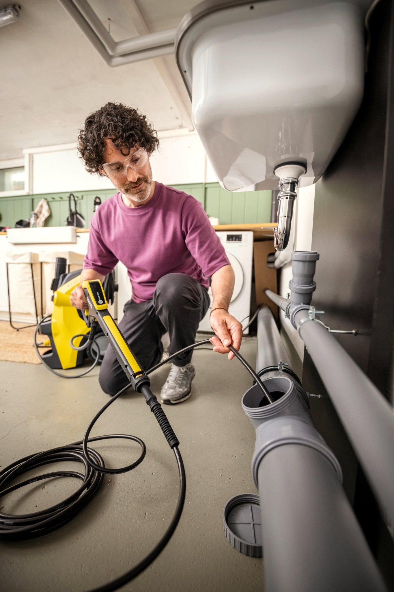 Karcher – Kit de limpieza de tuberías y desagües PC 15 - BricoandPool