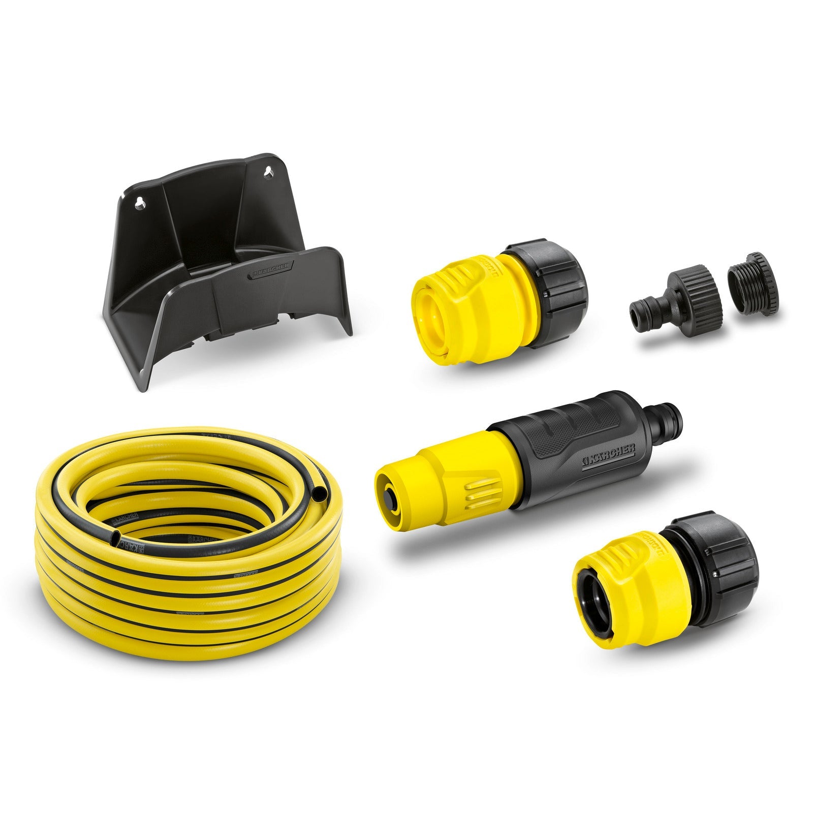 Karcher – Set completo (1/2") de 15 m con sop. de manguera y lanza de riego - BricoandPool