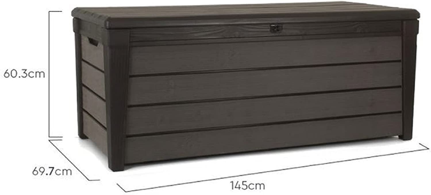 Keter - Arcón de exterior Brushwood marrón - BricoandPool