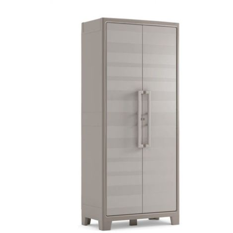 Keter - Armario de jardín alto Gulliver beige/arena - BricoandPool