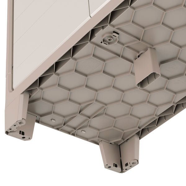 Keter - Armario de jardín bajo Gulliver beige/arena - BricoandPool