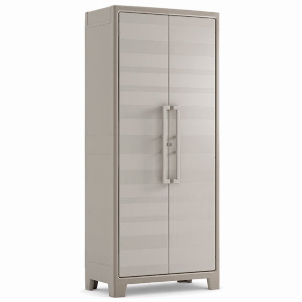 Keter - Armario de jardín escobero Gulliver beige/arena - BricoandPool