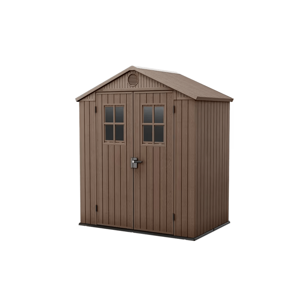 Keter - Caseta de exterior Darwin 6x4 marrón - BricoandPool