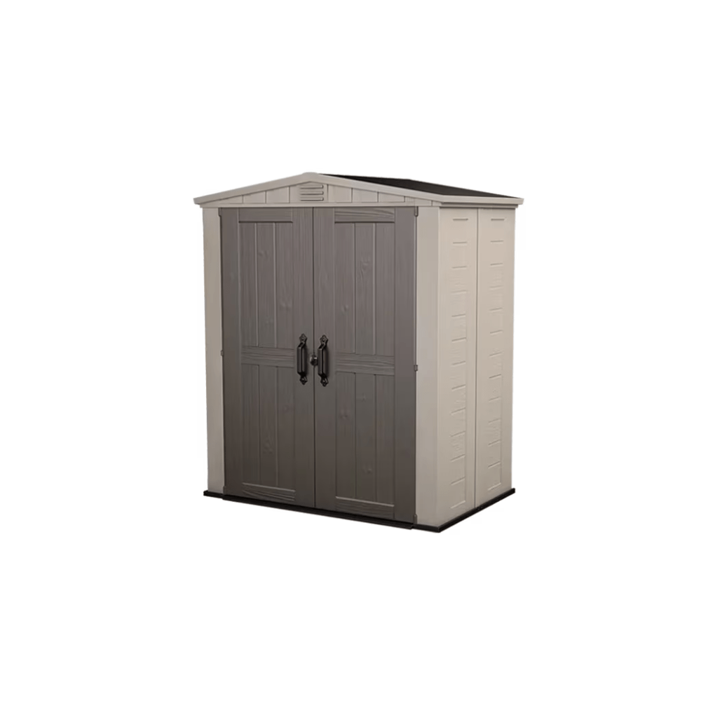 Keter - Caseta de exterior Factor 6x3 marrón/beige - BricoandPool