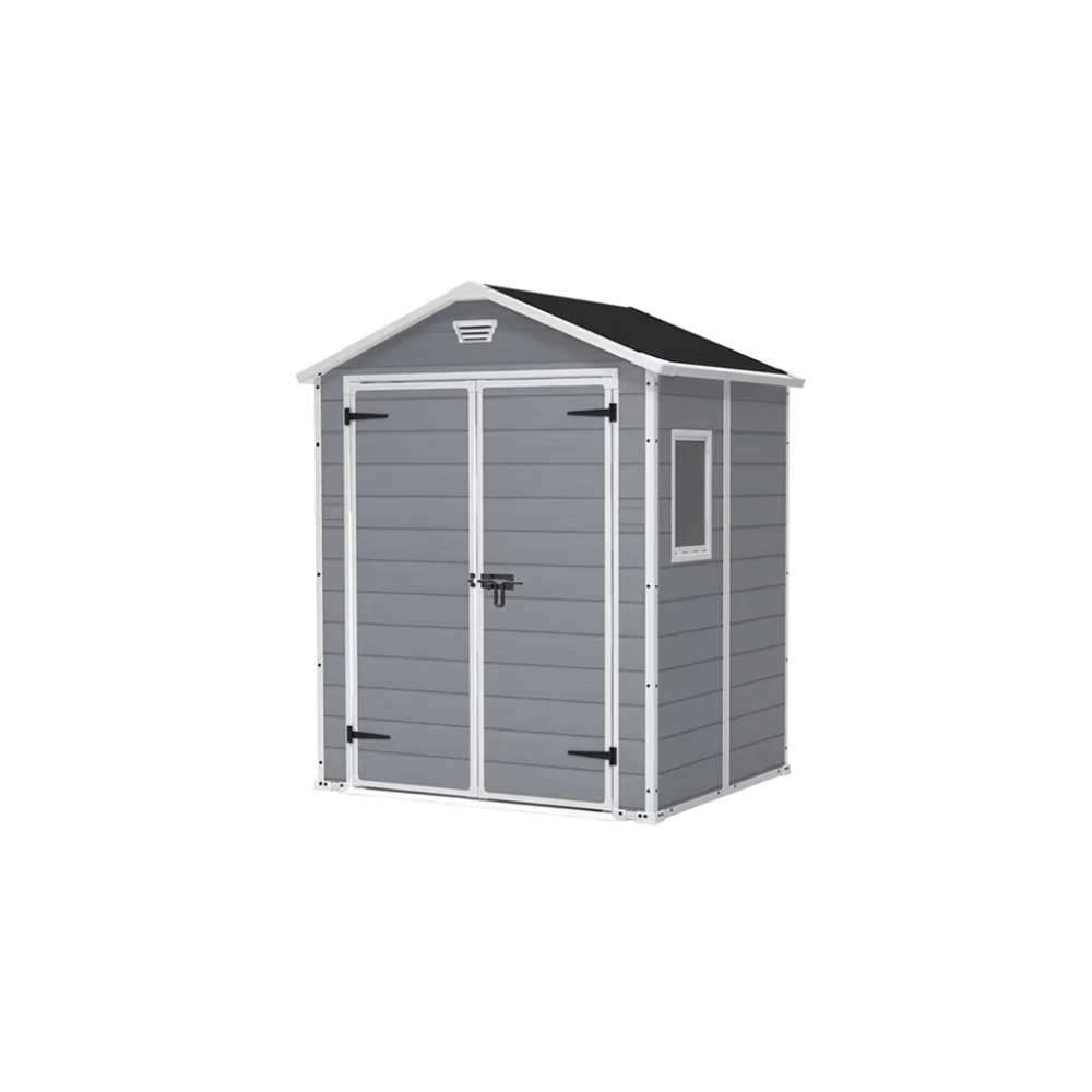 Keter - Caseta de exterior Manor 6x5 gris - BricoandPool