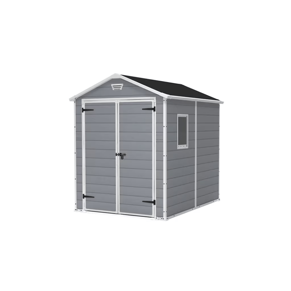 Keter - Caseta de exterior Manor 6x8 gris - BricoandPool