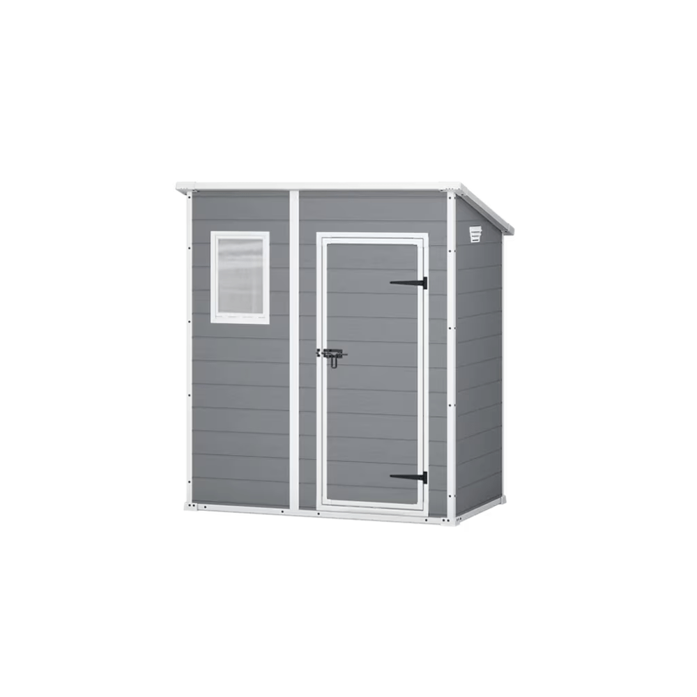 Keter - Caseta de exterior Manor Pent 6x4 gris - BricoandPool