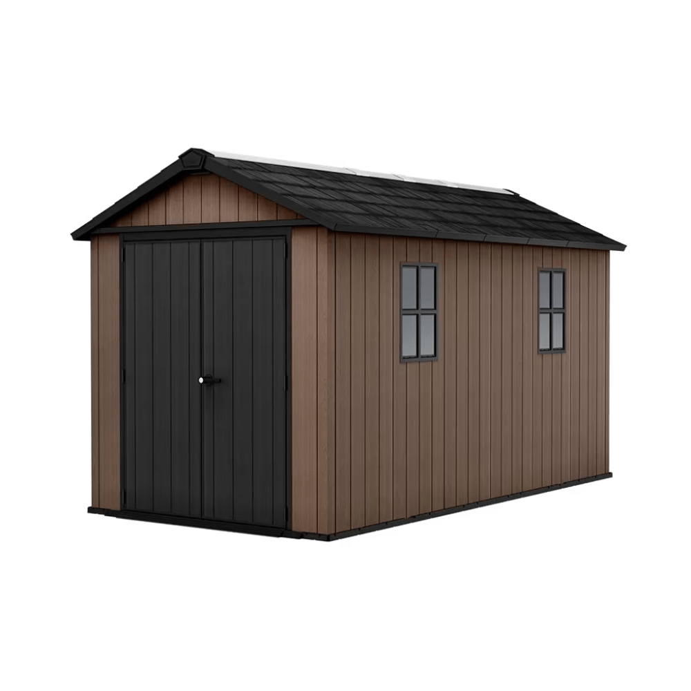 Keter - Caseta de exterior Newton 7511/1175 marrón - BricoandPool