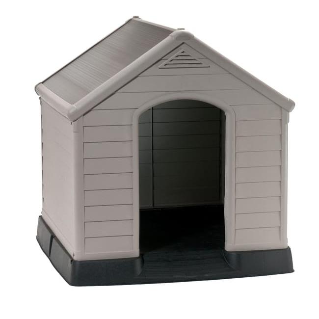 Keter - Caseta de jardín para perro beige/topo - BricoandPool