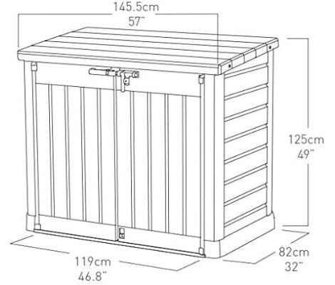 Keter - Cobertizo de exterior Store - It - Out Max 1200L topo/beige - BricoandPool