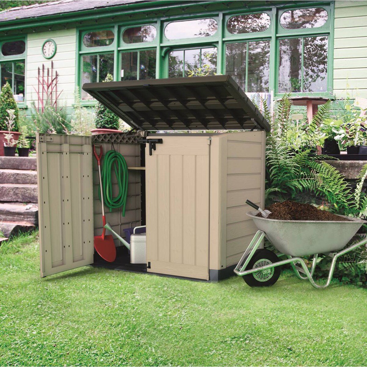Keter - Cobertizo de exterior Store - It - Out Max 1200L topo/beige - BricoandPool