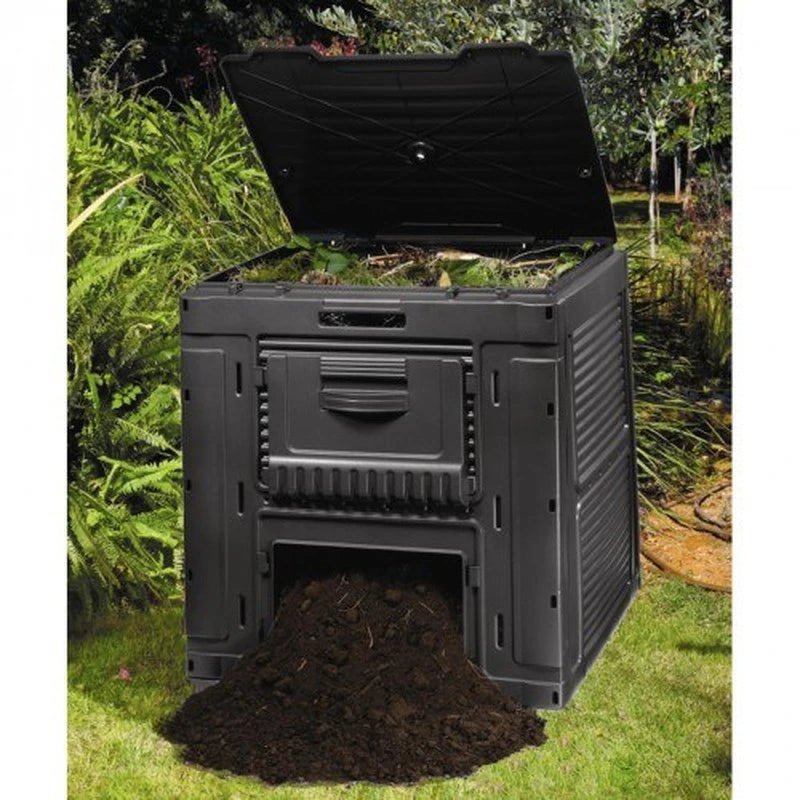 Keter - Compostador de jardín E - Composter 470L gris oscuro - BricoandPool