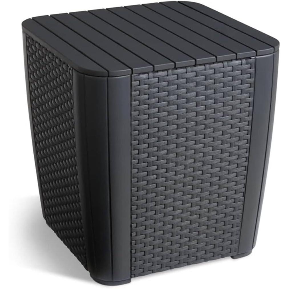 Keter - Conjunto de exterior 2 plazas Iowa Balcony grafito - BricoandPool